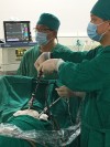TTYT huyện Tam Nông phẫu thuật nội soi sau phúc mạc lấy sỏi niệu quản hiệu quả