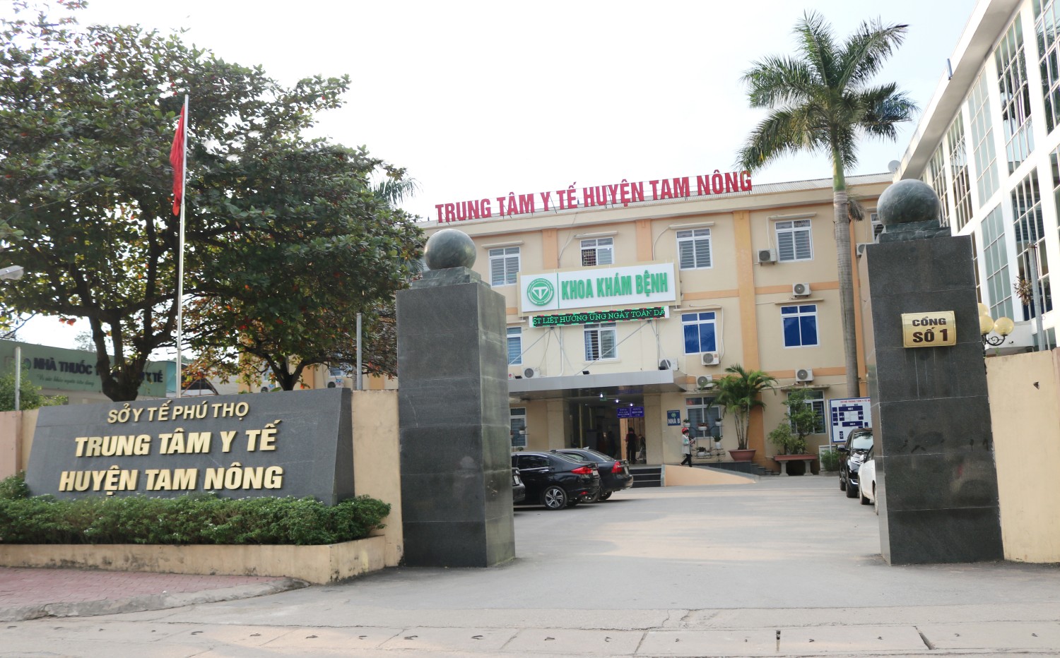 Trung tâm Y tế huyện Tam Nông đặt tại khu 14, xã Cổ Tiết, huyện Tam Nông