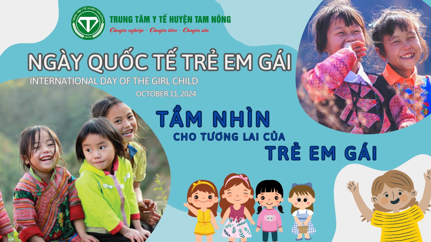 Hưởng ứng Ngày quốc tế trẻ em gái (11/10/2024) - Tầm nhìn cho tương lai của trẻ em gái